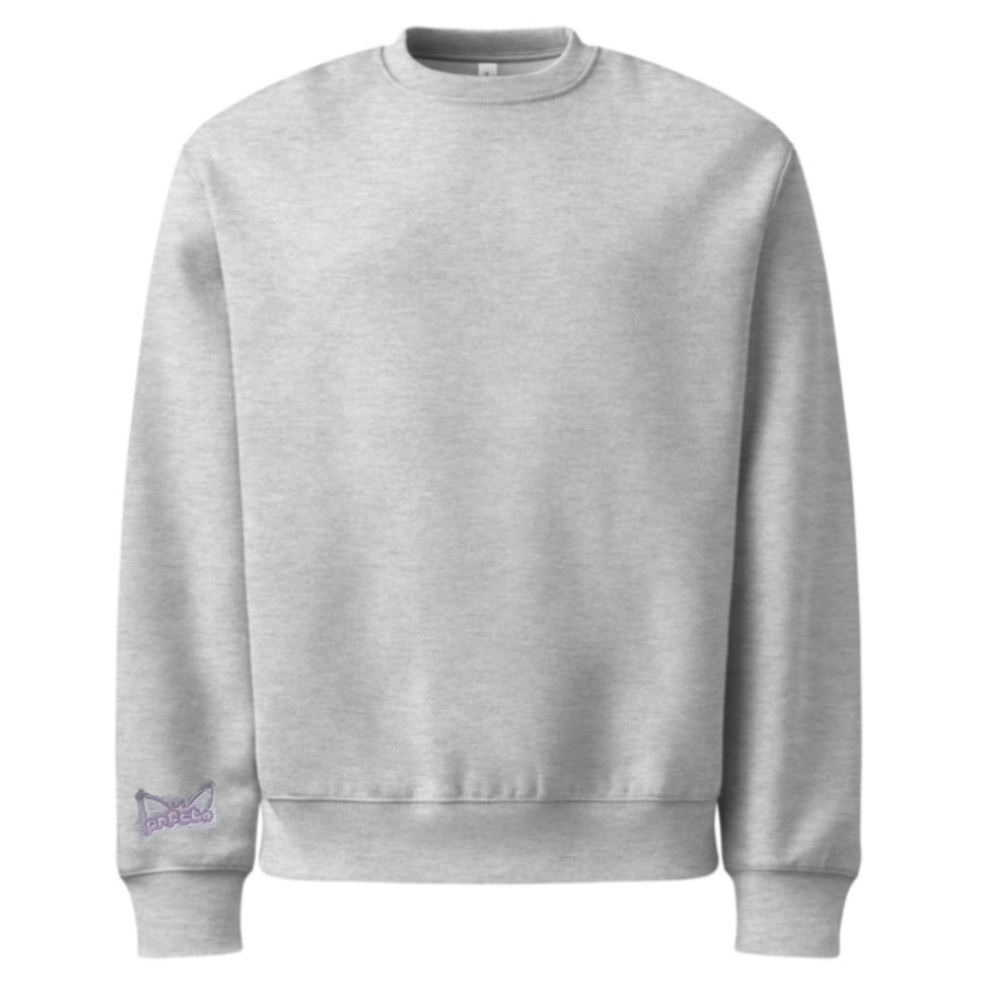 NEW! Purrfecto Embroidered Sleeve Crew Sweatshirt